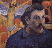 Paul Gauguin Yellow Christ's self-portrait oil